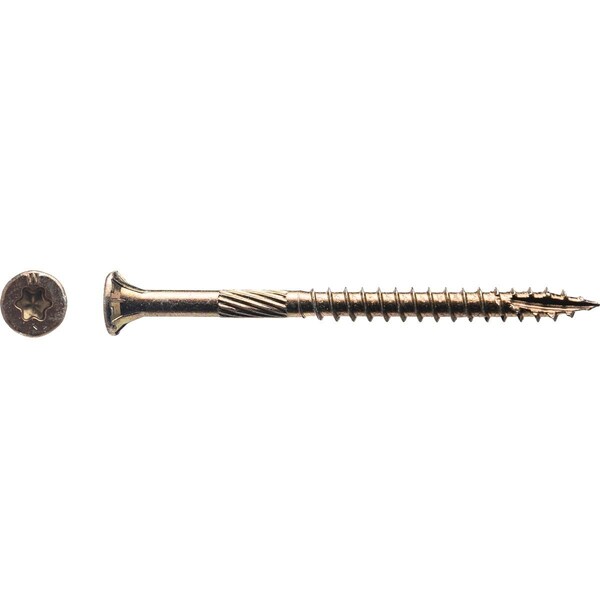 Big Timber No. 9 x 2-1/2 In. Yellow Zinc Flat Head Wood Screw, 470PK 5YTX9212 - main